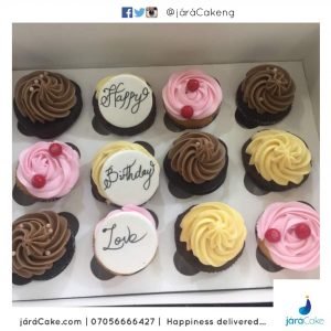Nuts about mixed flavours cupcakes