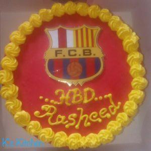 K's Kitchen Ibadan football cake