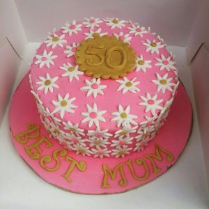 CreamyPastels sunflower cake