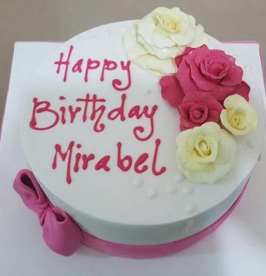 Roses & Pink fondant cake