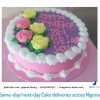 Love and Roses swirl cake