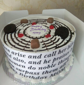 Scripted Cake