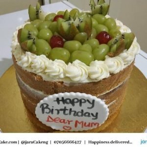 8" Naked Cake with fruits