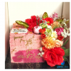 Pink and Flowery cake