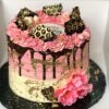 pink splash cake