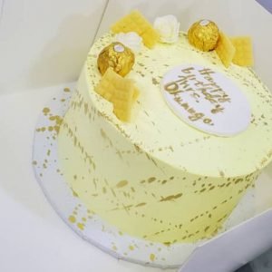 happy cream and gold