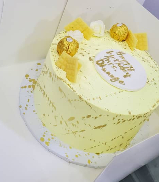 happy cream and gold
